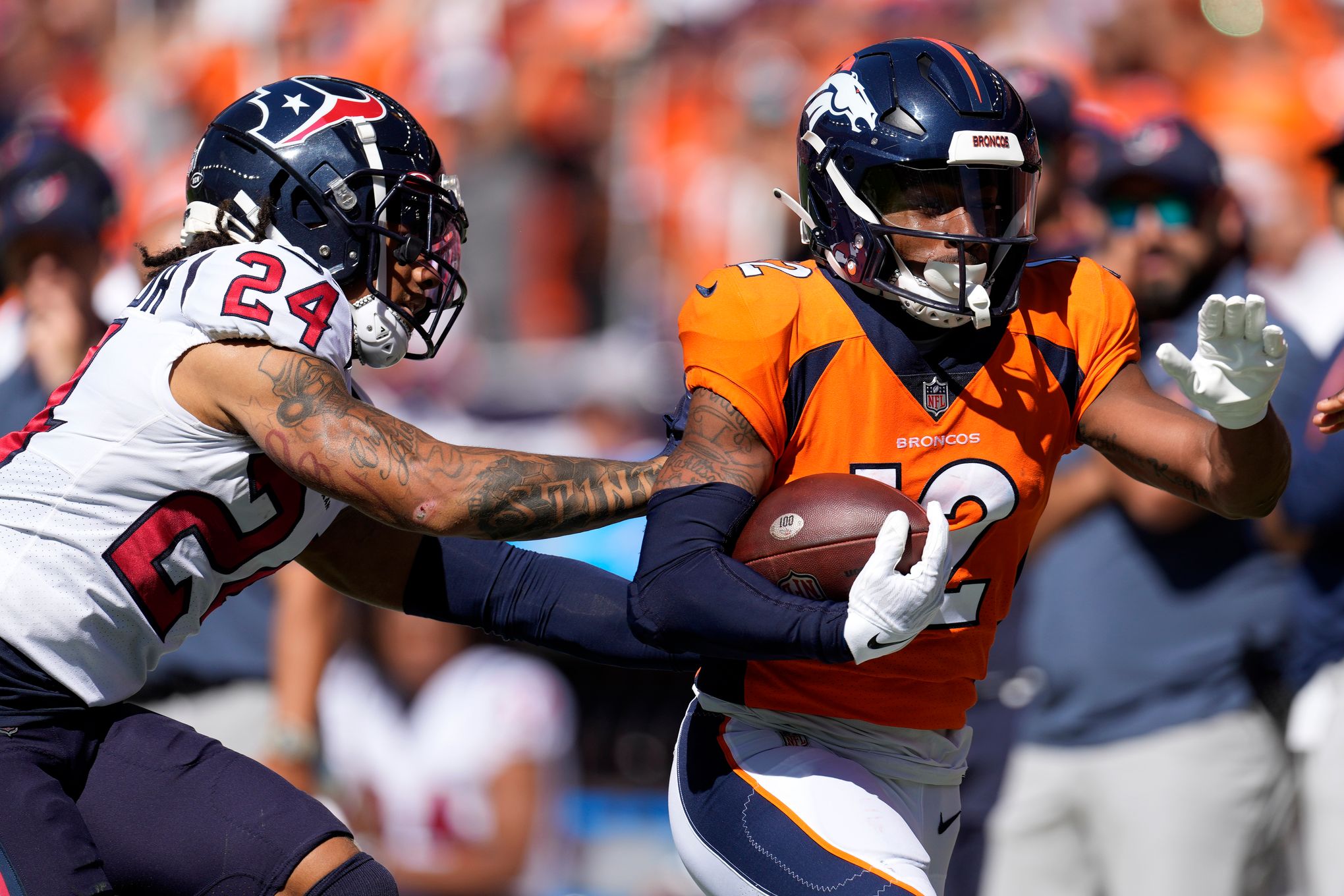 Broncos WR Jerry Jeudy, CB Patrick Surtain II left Sunday's game