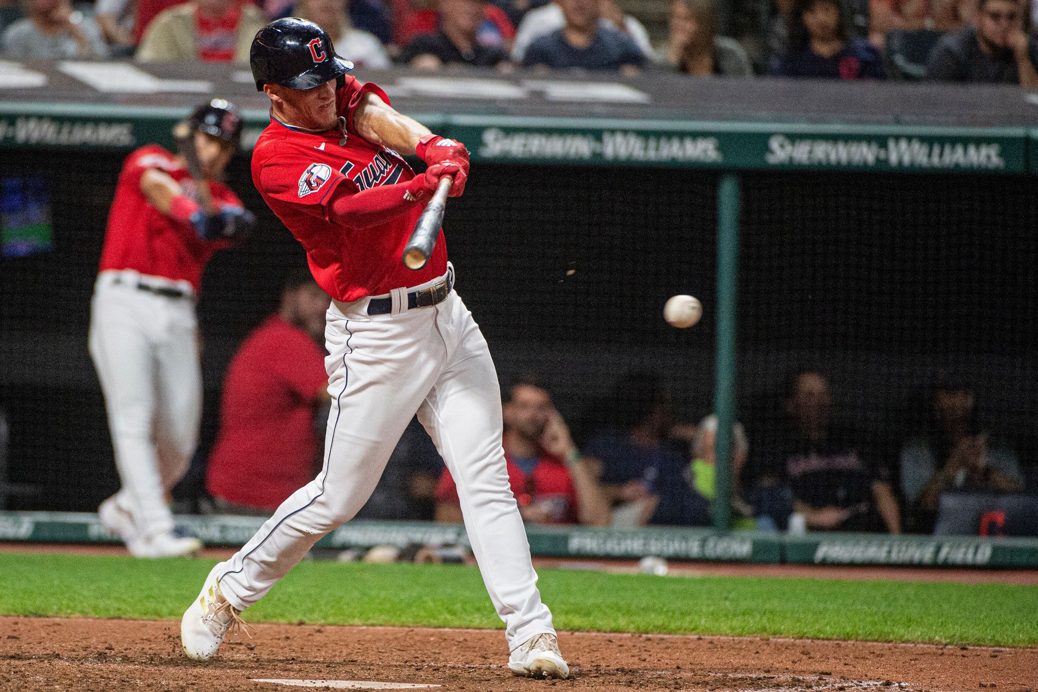 Minnesota Twins' Gary Sanchez makes a late throw to second base in