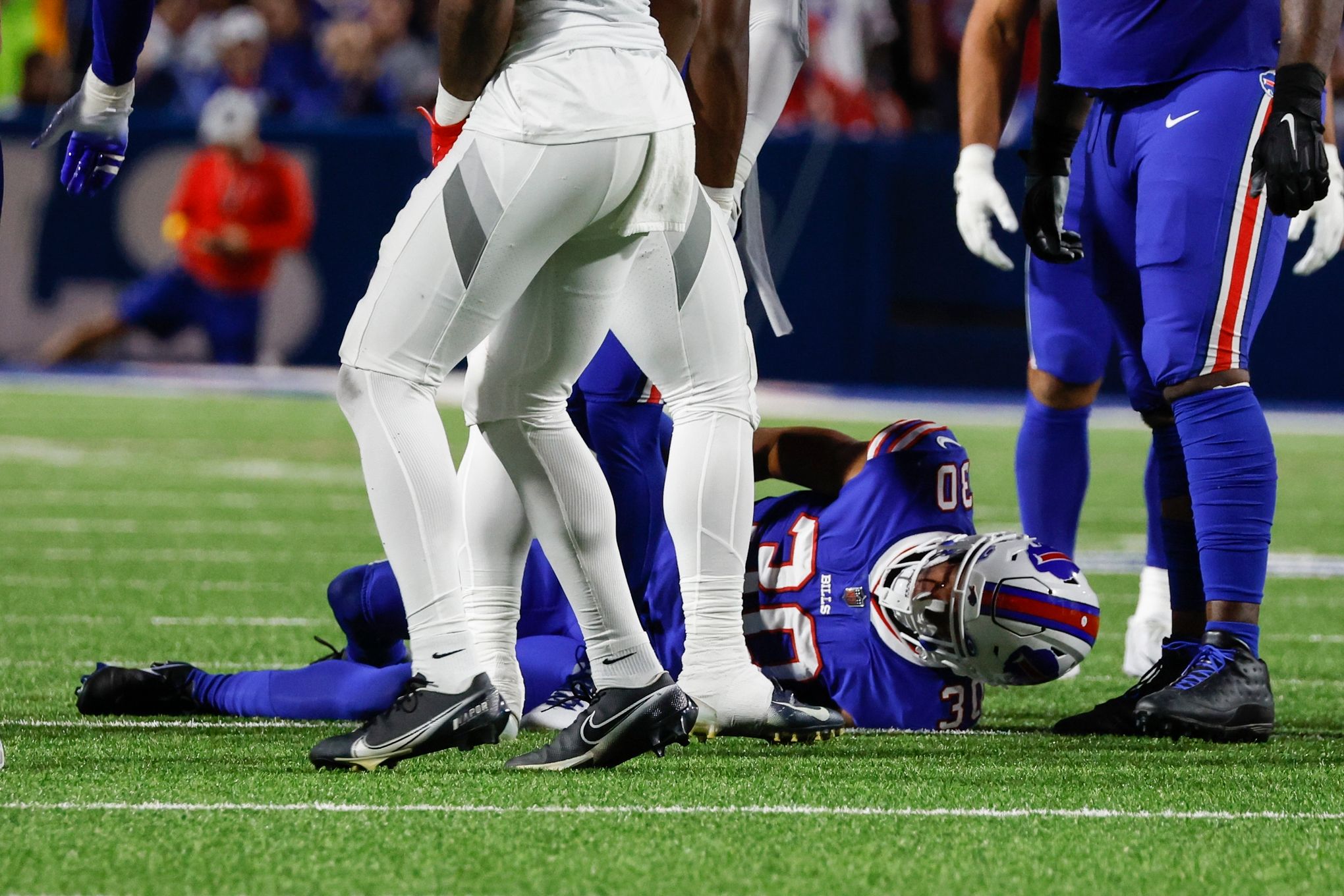 Bills injuries: Jordan Poyer out of red non-contact jersey at