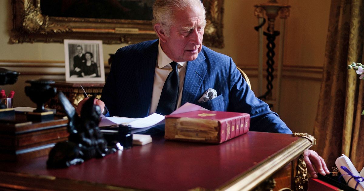 Buckingham Palace releases picture of King Charles at work