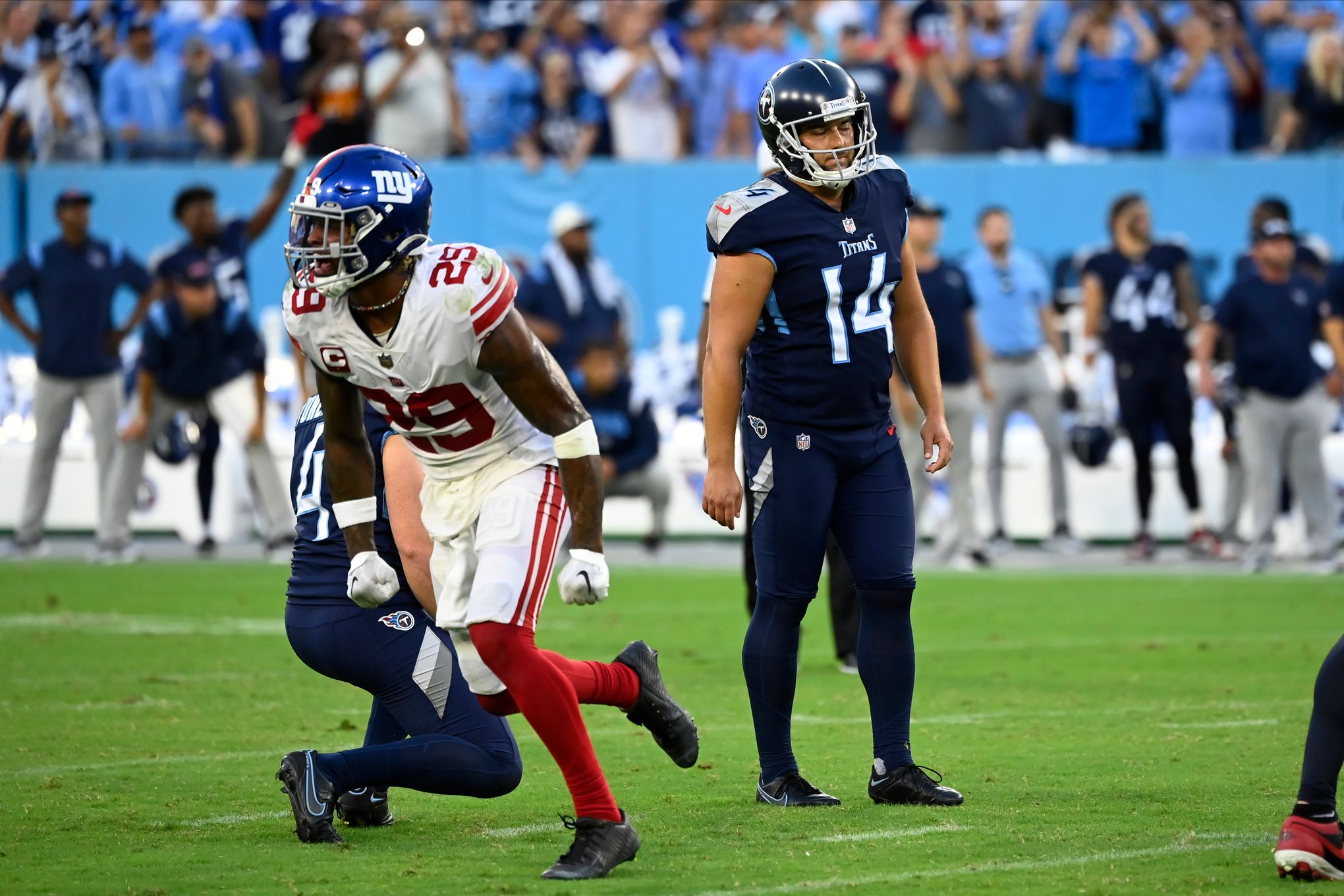 Tennessee Titans Kicker Michael Badgley Was in The First Round of