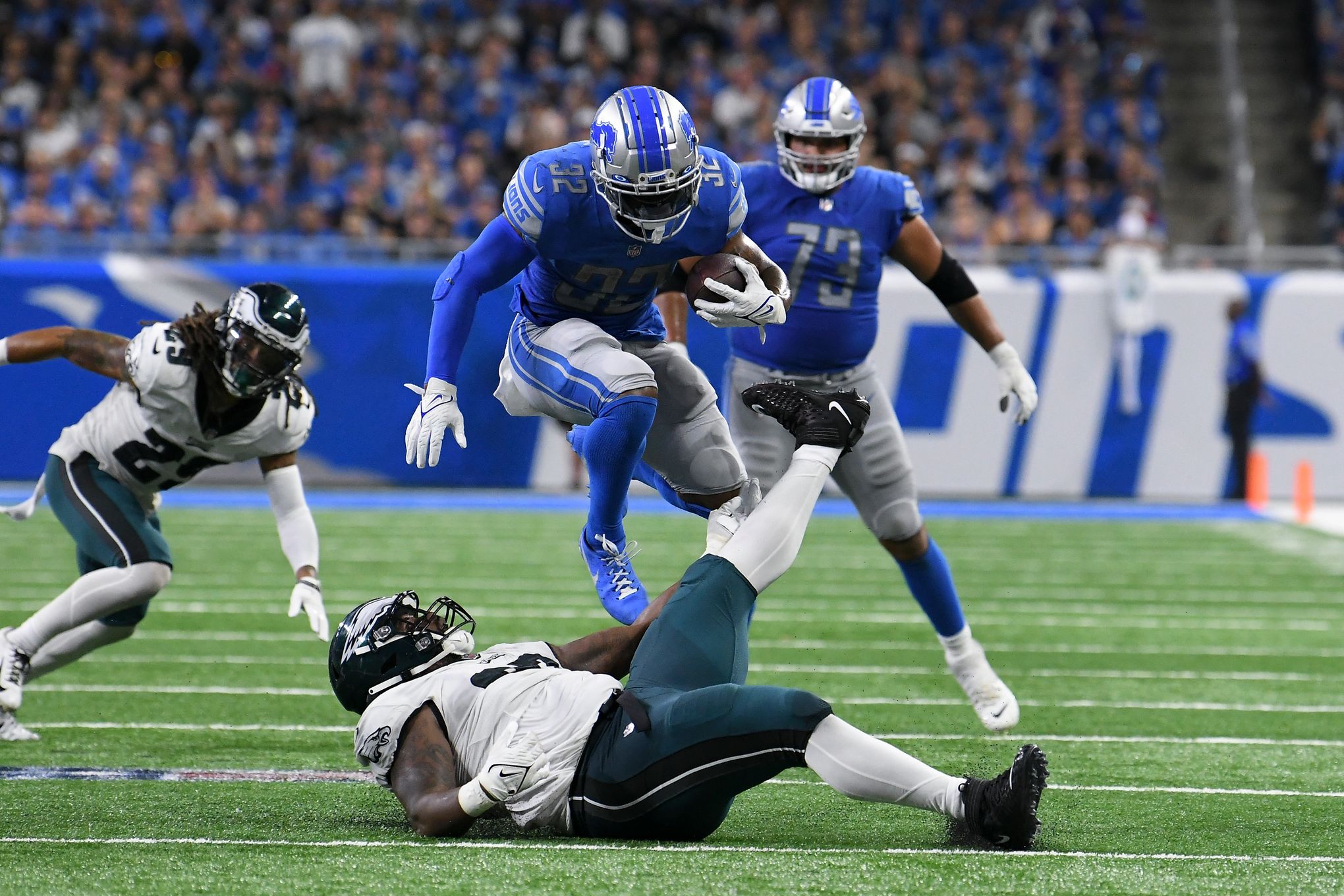 Detroit Lions NFL injury update Aidan Hutchinson, D'Andre Swift