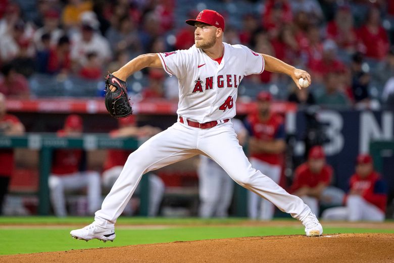 Anaheim, United States. 27th Apr, 2022. Los Angeles Angels pitcher