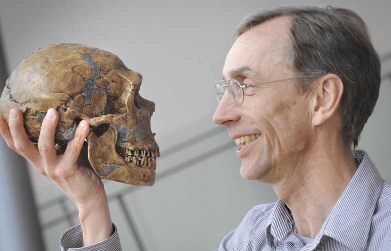This photo provide by the Max-Planck-Gesellschaft shows Swedish scientist Svante Paabo in Leipzig, Germany, April 27, 2010. On Monday, Oct. 3, 2022 the Nobel Prize in physiology or medicine was awarded to Swedish scientist Svante Paabo for his discoveries on human evolution. (Frank Vinken for Max-Planck-Gesellschaft via AP) MSC101 MSC101