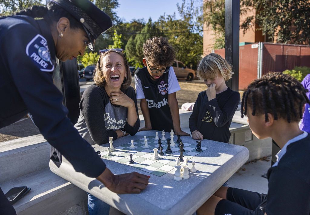 Seattle's new Detective Cookie Chess Park in Rainier Beach is now open