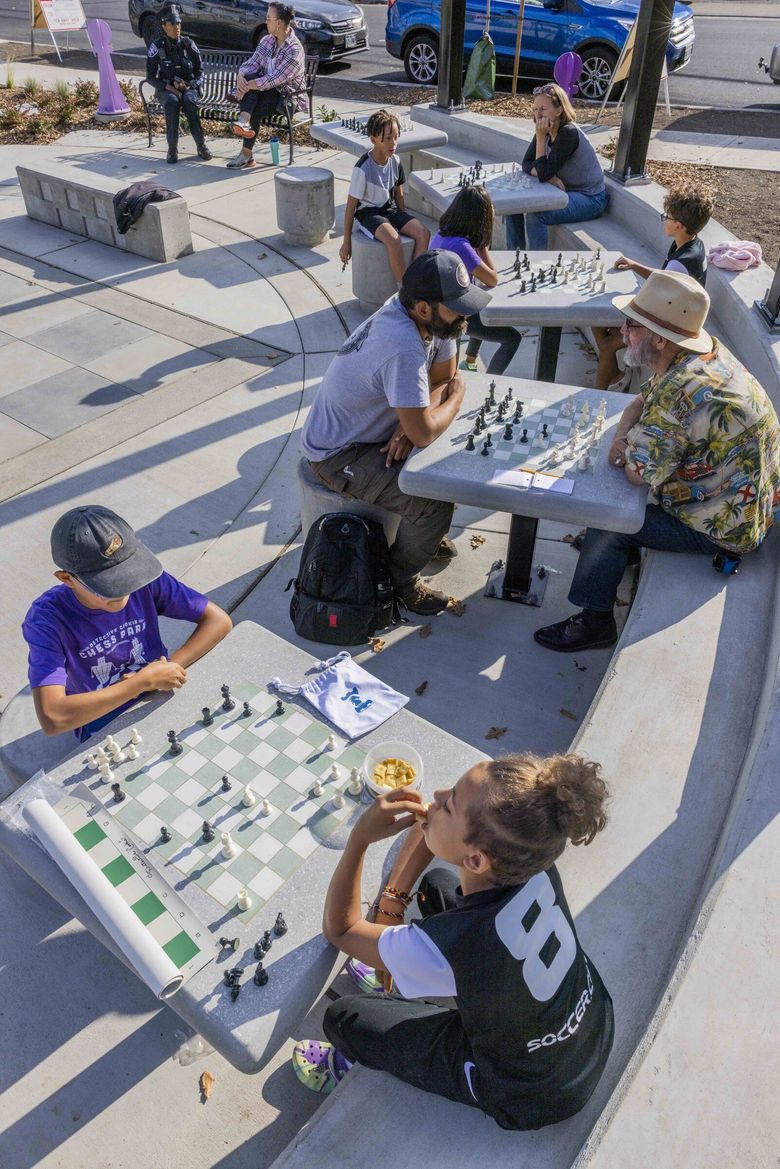 Seattle's new Detective Cookie Chess Park in Rainier Beach is now open | The Seattle Times