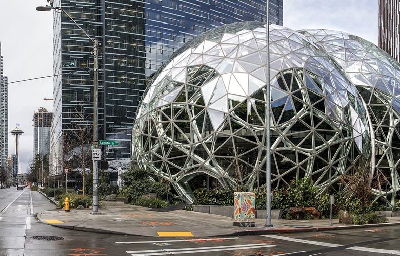 Monday, March 30, 2020.   The Amazon campus 