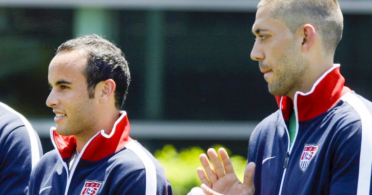 Clint Dempsey and Bethany Dempsey during the Best FIFA football