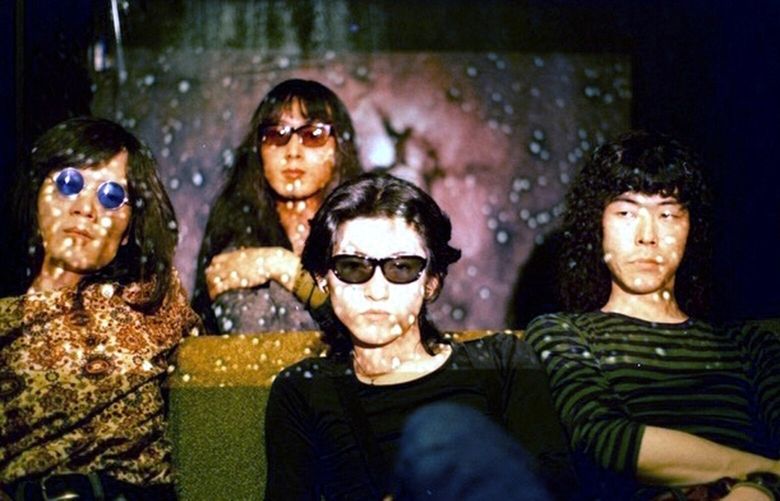A photo provided by The Last One Musique shows, from left: Mikio Nagata, Takashi Mizutani, Shunichiro Shoda and Takeshi Nakamura of Les Rallizes Denudes circa 1974. After decades of intrigue, the band is finally getting the archival treatment. (Akira Uji/The Last One Musique via The New York Times) – NO SALES; FOR EDITORIAL USE ONLY WITH NYT STORY SLUGGED JAPAN BAND INTRIGUE BY BEN SISARIO FOR OCT. 9, 2022. ALL OTHER USE PROHIBITED. – XNYT72 XNYT72