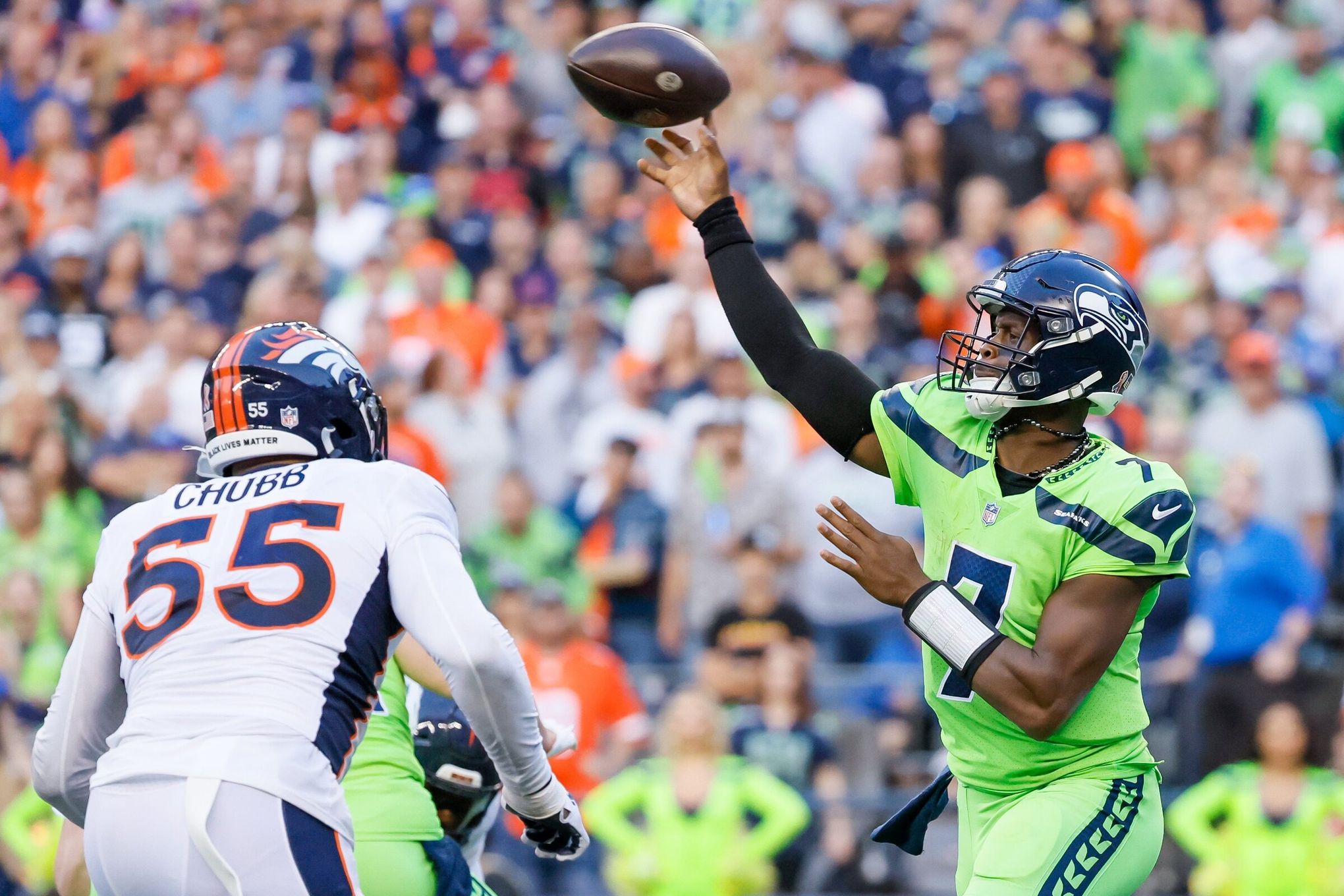 Reporter Bob Condotta grades the Seahawks' 48-45 win over the Lions