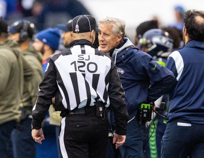 NFL referee Jerome Boger, who threw a flag on the 'Seattle