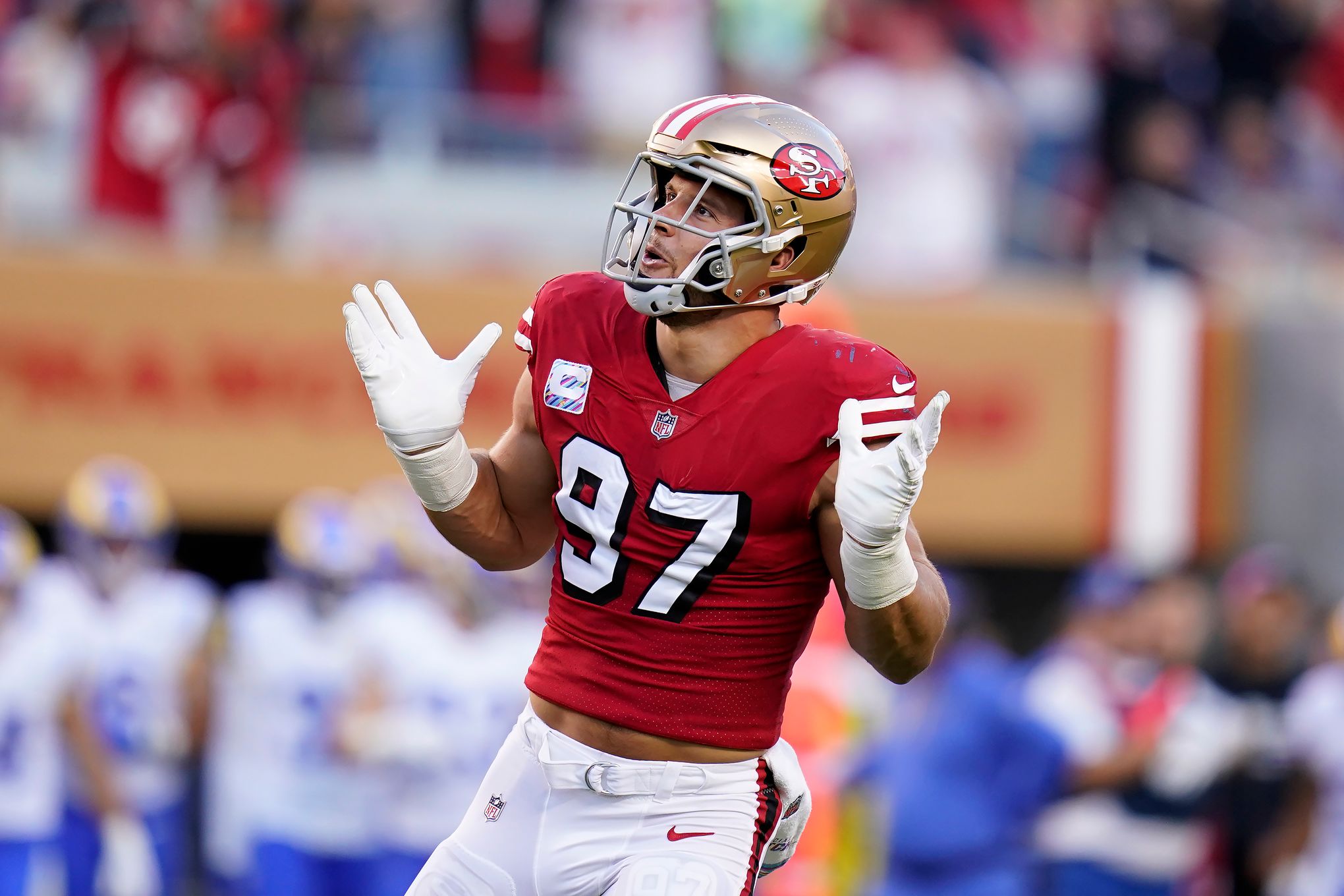 49ers' Nick Bosa might play Sunday; Jimmie Ward could return in a 'few  weeks'