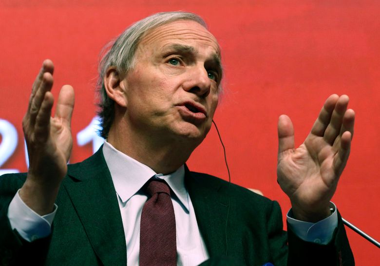 FILE &#8211; Bridgewater Associates Chairman Ray Dalio speaks during the Economic Summit held for the China Development Forum in Beijing, China on March 23, 2019. A biography of billionaire hedge-fund manager Dalio, “The Fund: Ray Dalio, Bridgewater Associates and the Unraveling of a Wall Street Legend,” by Rob Copeland, was announced Wednesday by St. Martin’s Press. The book is scheduled for next fall. (AP Photo/Ng Han Guan, File)