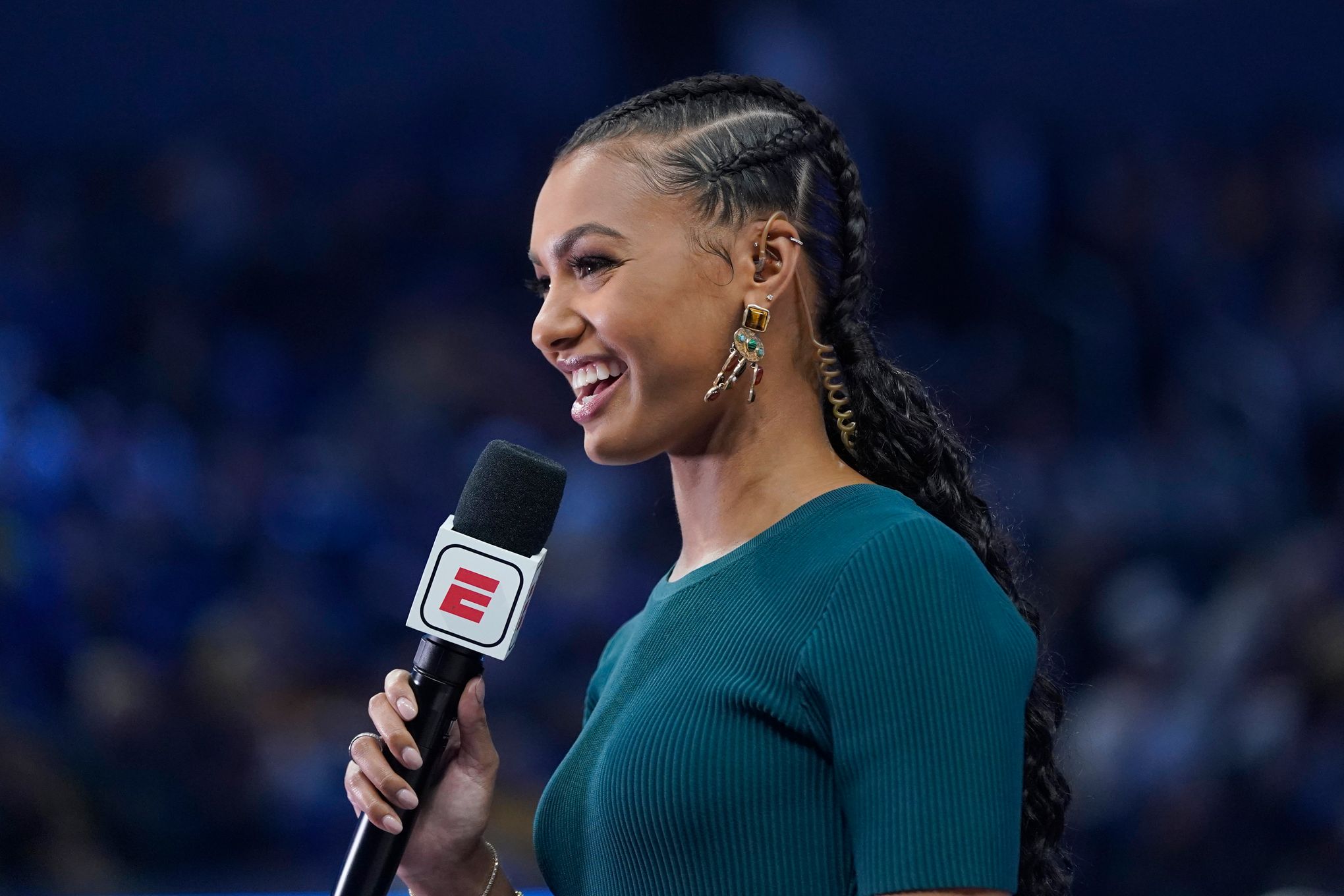 Malika Andrews Hosts ESPN's NBA Draft Coverage