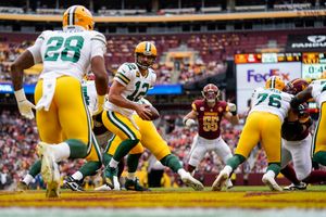 Aaron Rodgers, Packers lose to Commanders, drop 3rd in a row - The San  Diego Union-Tribune