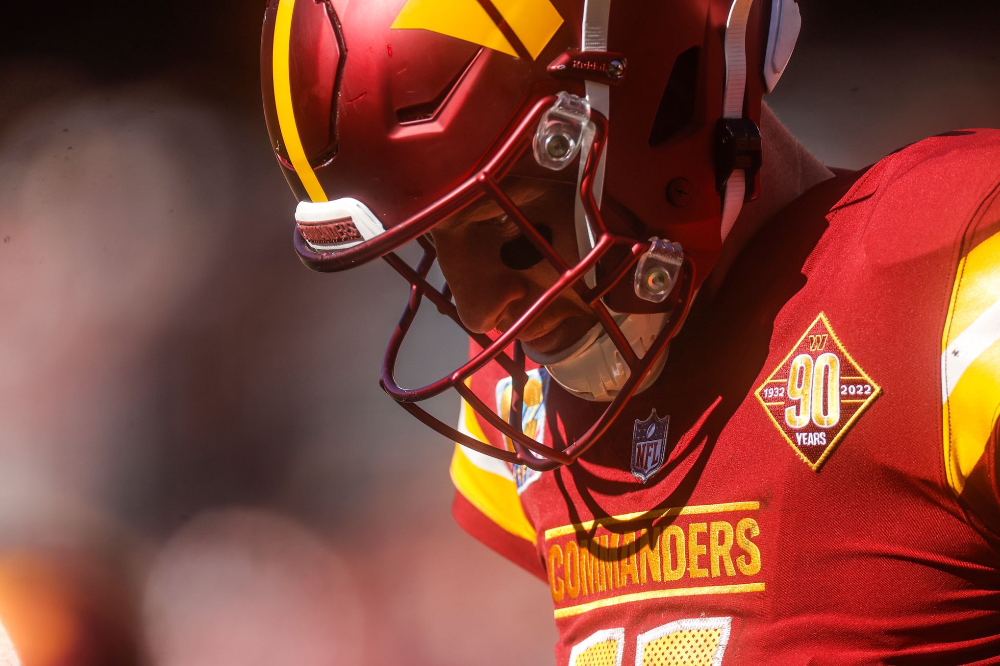 Washington Commanders cornerback Rachad Wildgoose leaves the field News  Photo - Getty Images