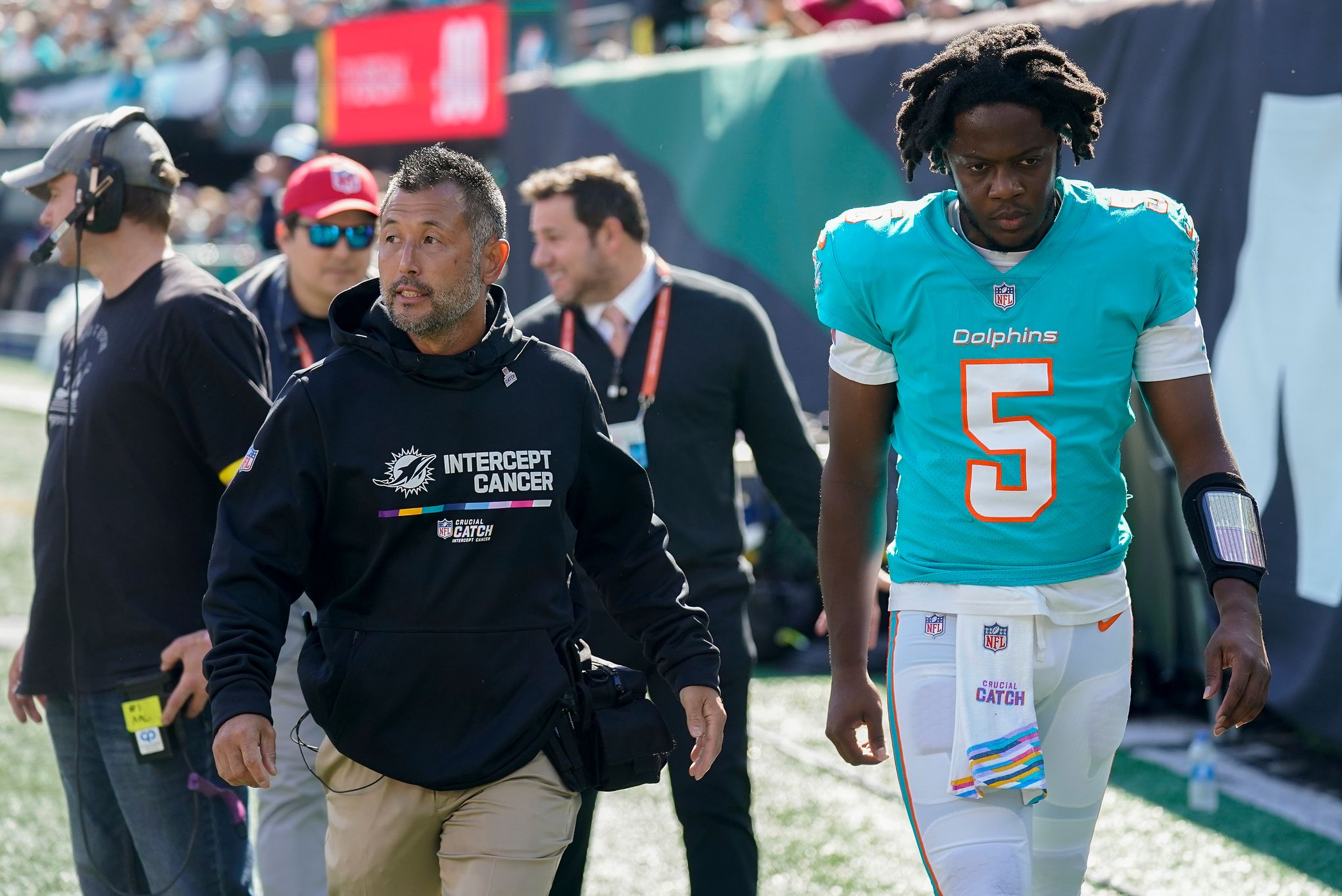 Dolphins QB Tua Tagovailoa carried off field after brutal hit. Should he  have been playing?