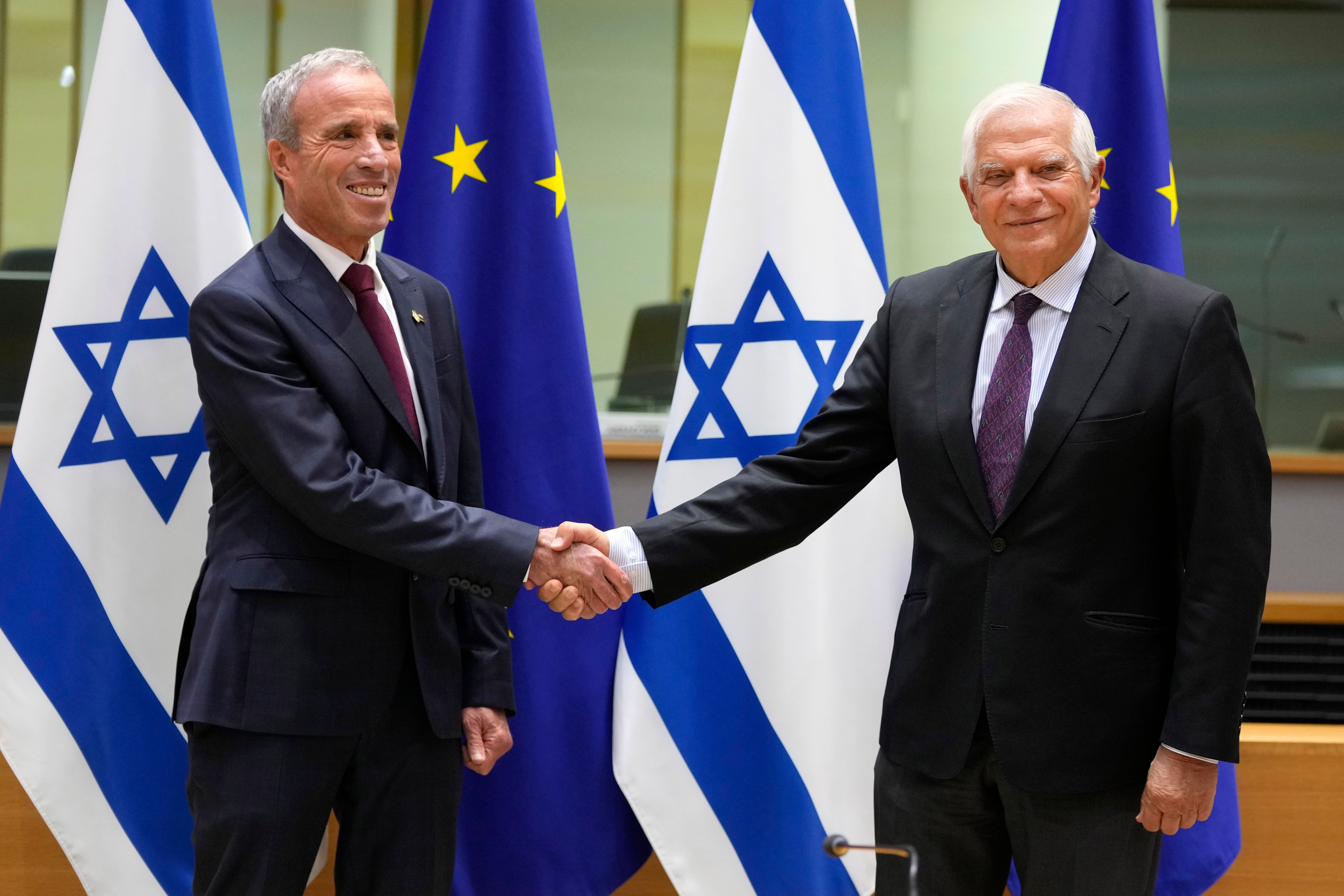 EU Israel Hold High Level Talks For First Time In A Decade The   Urn Publicid Ap Org 6bc21ae3c2394dc392dd7c69ef816c78Belgium EU Israel 73364 