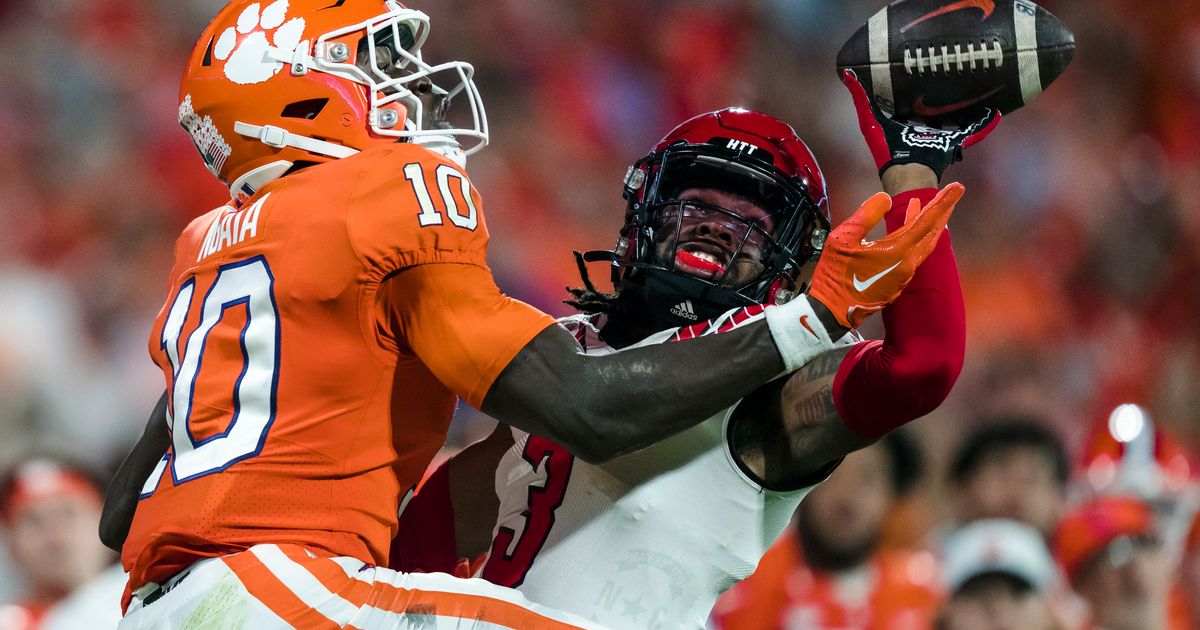 No. 5 Clemson tops No. 10 NC State 30-20 in ACC showdown