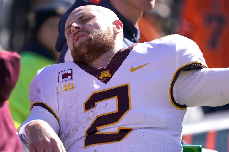 Gophers' Morgan hit in head against Illini, goes to hospital | The Seattle Times