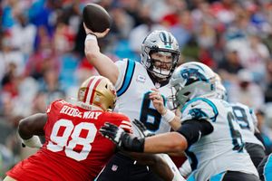 49ers-Panthers: Niners win 37-15 but Bosa, Gould and Moseley injured