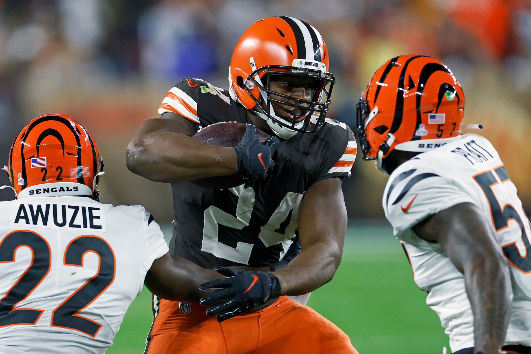 Nick Chubb can pull into second behind Jim Brown on Browns rushing list -  Dawgs By Nature