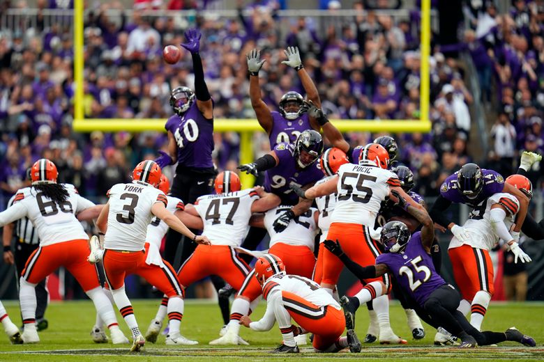 This time Ravens hold on late, 23-20 against Cleveland