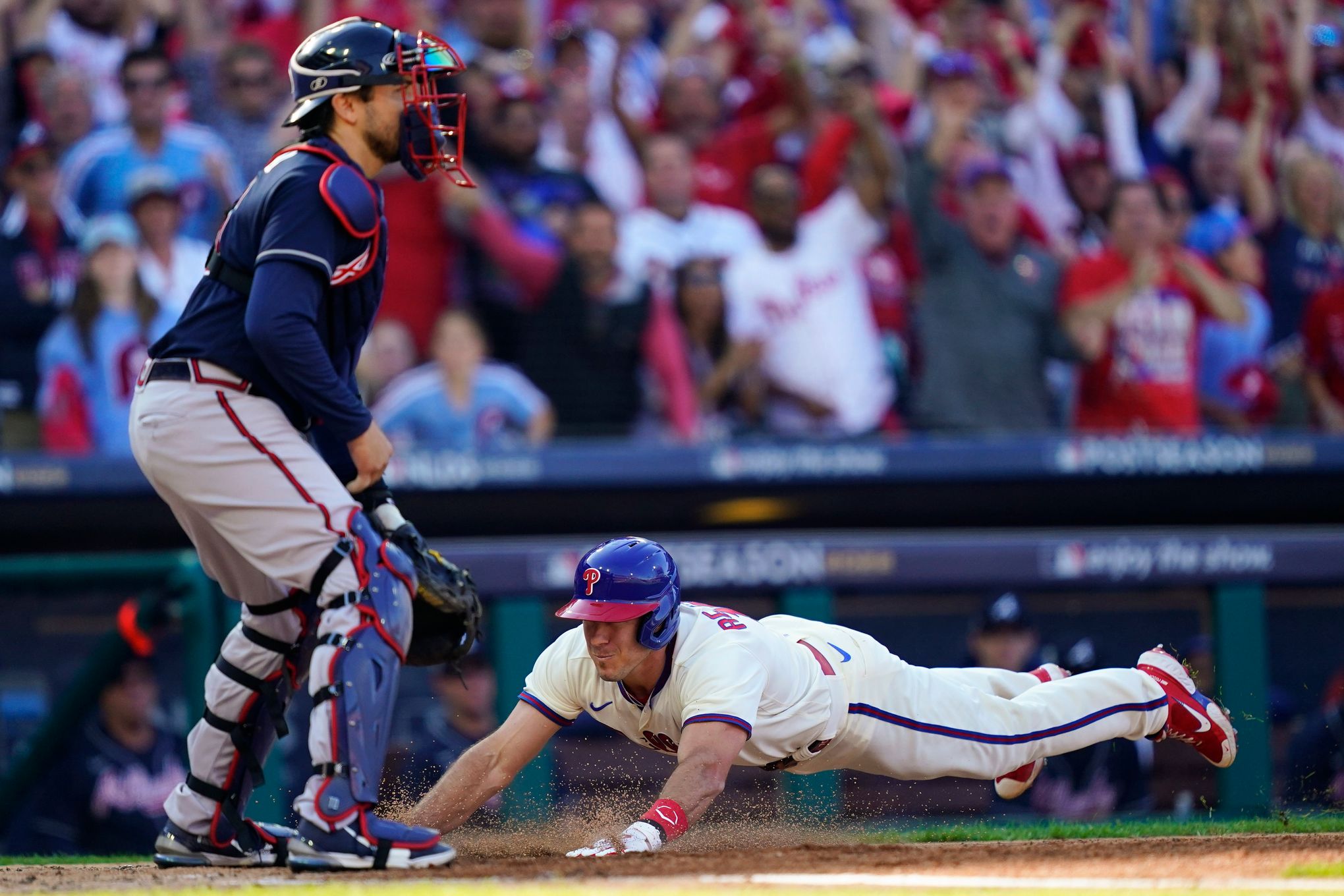 Philadelphia Phillies on X: First catcher in postseason history to hit an  inside-the-park home run. BCIB.  / X