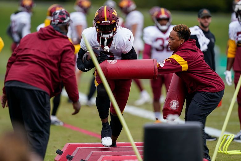 Washington Commanders rookie running back Brian Robinson Jr. shot