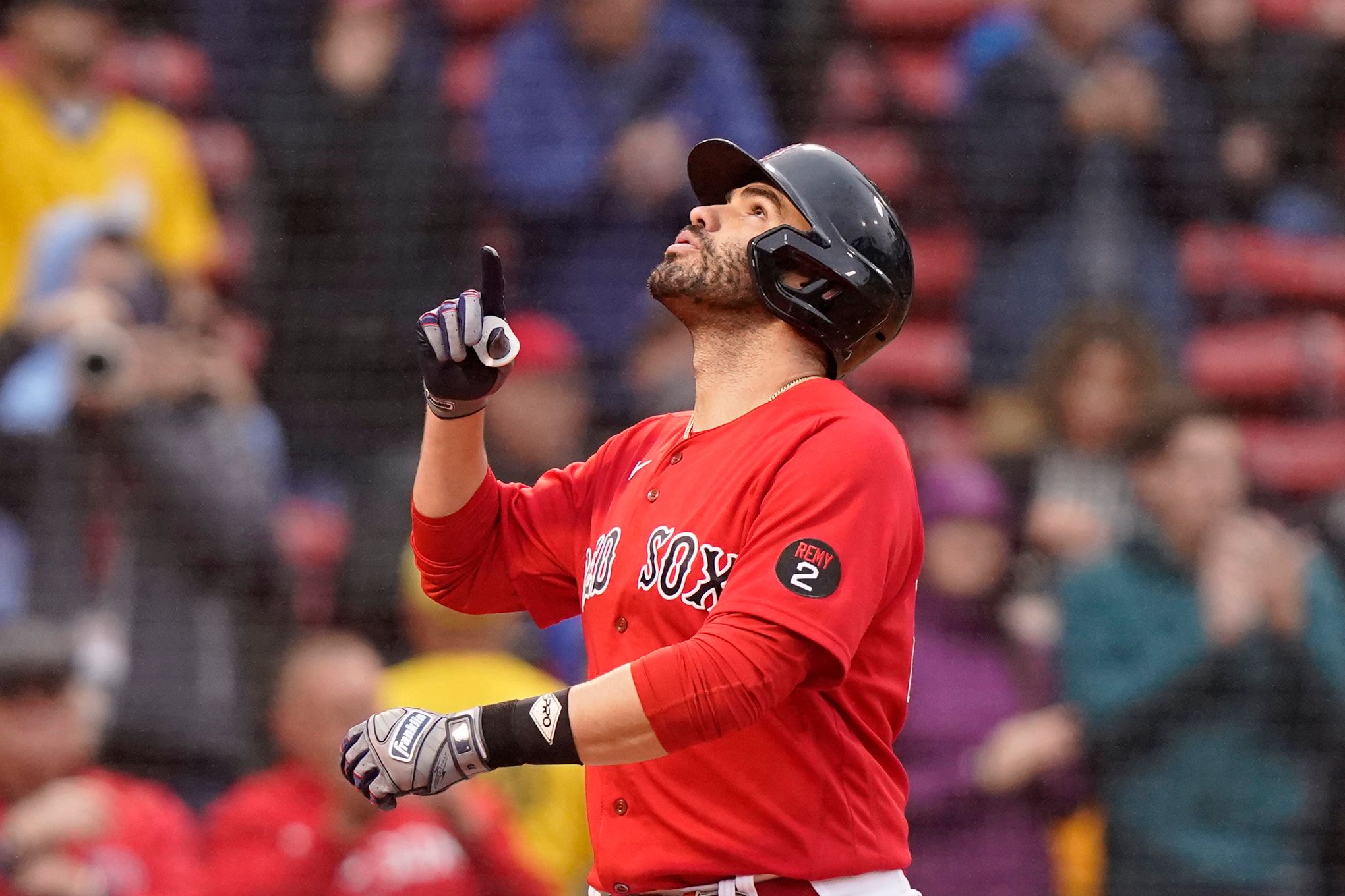 Xander Bogaerts and J.D. Martinez said goodbye to the Fenway