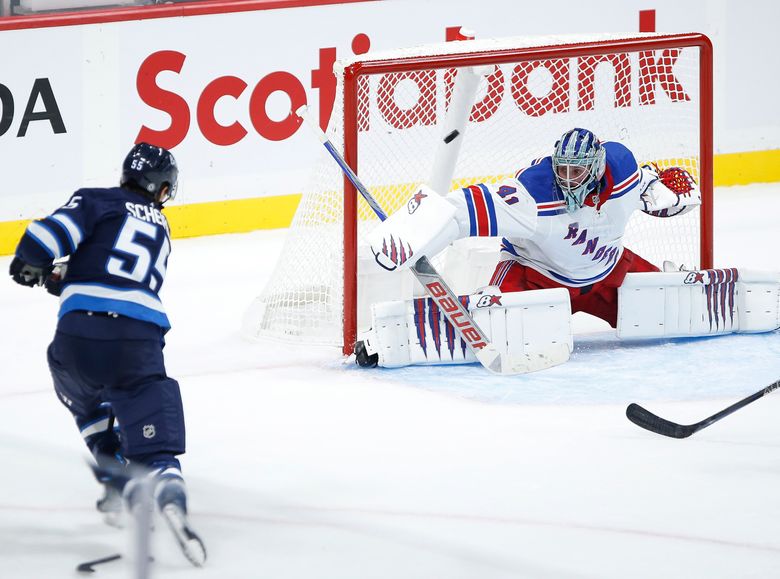 Scheifele, Hellebuyck lead Jets to 4-1 win over Rangers