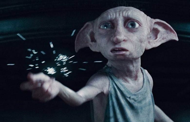 In this film publicity image released by Warner Bros. Pictures, the character Dobby, voiced by Toby Jones is shown in a scene from, “Harry Potter and the Deathly Hallows: Part 1.” (AP Photo/Warner Bros. Pictures) NO SALES NYET206