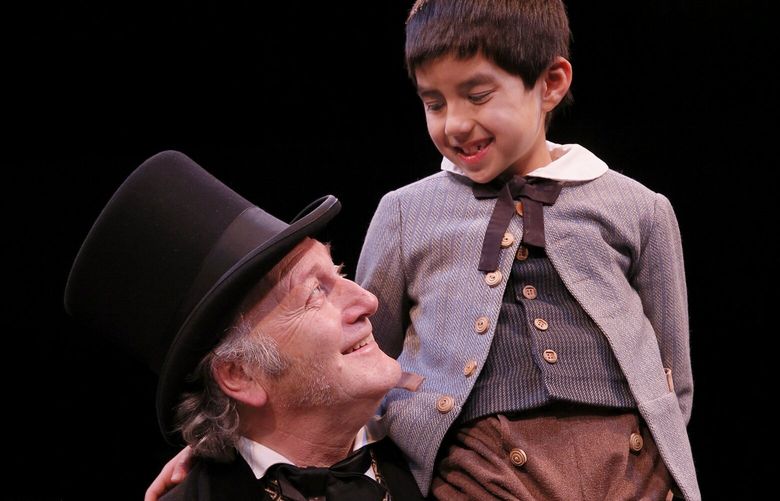 Frank Corrado and Keagan Estes in ACT’s 2016 production of “A Christmas Carol.”