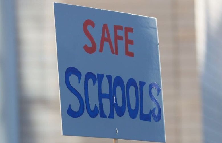 Ingraham High School students and students across the district gather for a rally at Seattle City Hall to demand more restrictions on gun access, increased mental health support and additional training for security staff in schools.
