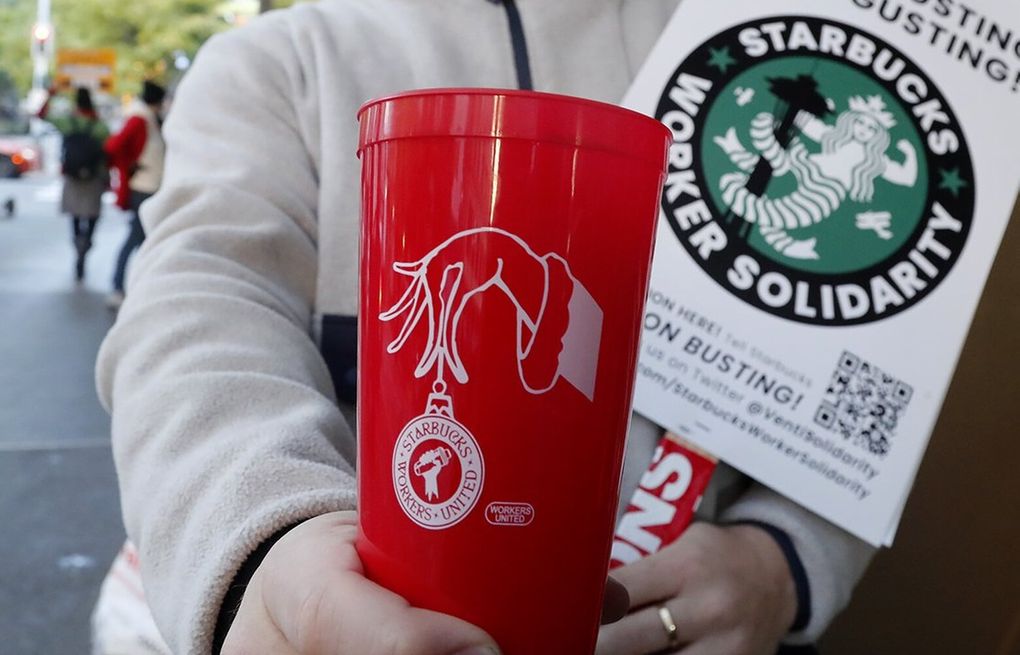 Starbucks union to strike at more than 100 locations on Red Cup Day