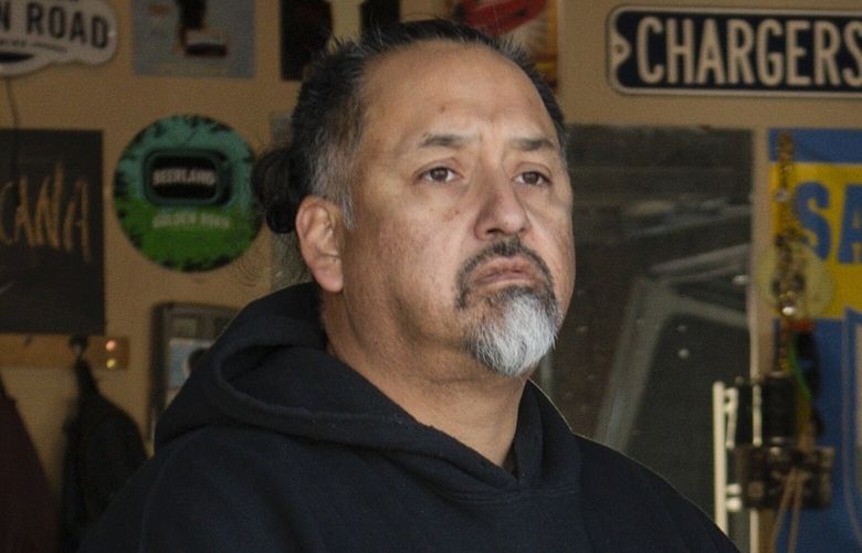 Richard Fierro at his home in Colorado Springs, Colo., Nov. 21, 2022. Fierro, who served as an Army officer in Iraq and Afghanistan, moved through the chaos of the shooting this weekend, tackling the gunman and beating him bloody with his own gun. (Daniel Brenner/The New York Times) XNYT159 XNYT159