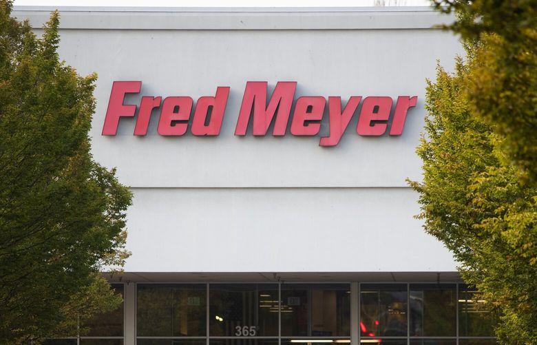 Fred Meyer, which is part of a grocery merger, has a high percentage Seattle customers, Monday, Oct. 17, 2022 in Renton.