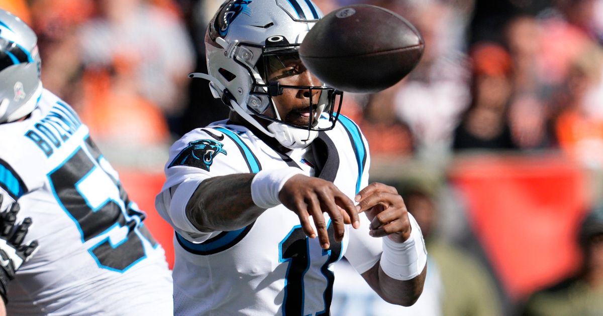 Panthers ponder QB situation after rout by Bengals | The Seattle Times