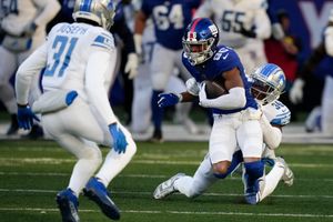 Williams Leads Lions to 3rd Straight Win, 31-18 Over Giants - Bloomberg