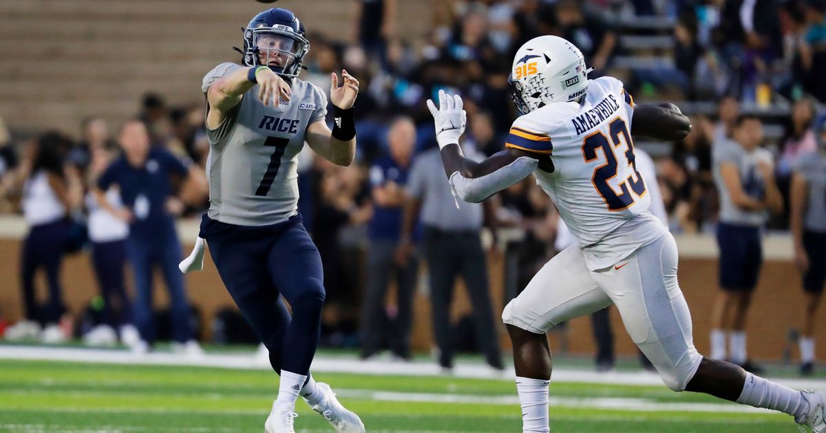 Rice beats UTEP, reaches 5 wins for first time since 2015 | The Seattle ...