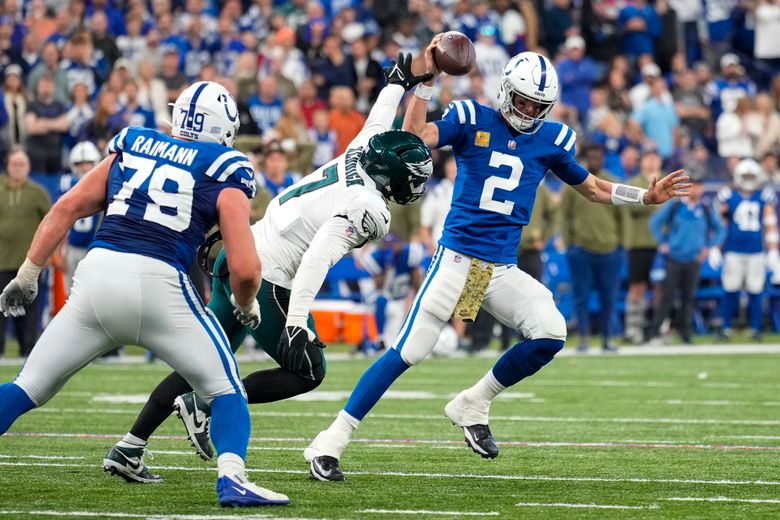 New coach Saturday can't solve familiar problems for Colts | The Seattle  Times