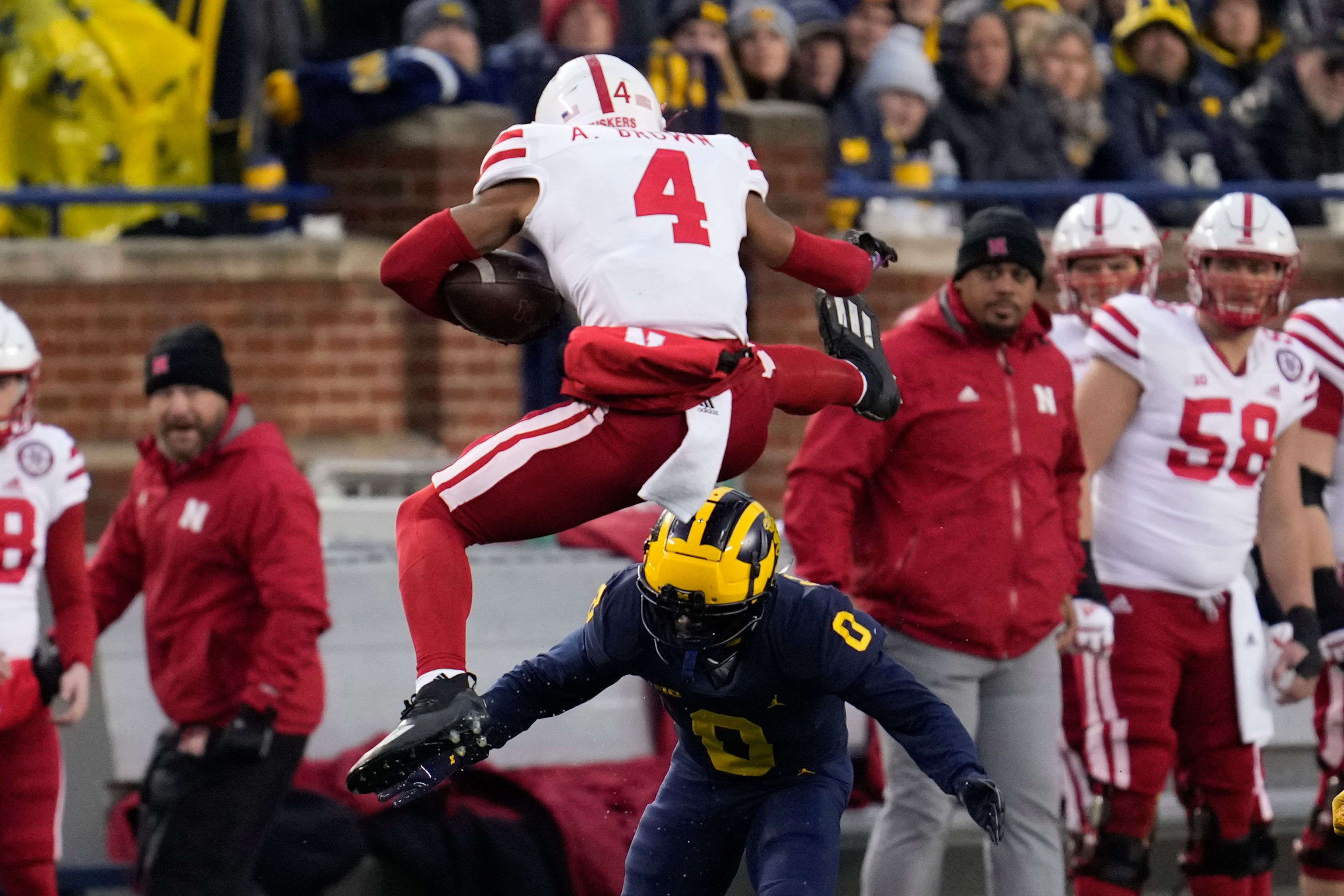 Corum runs for 162 yards No. 3 Michigan beats Nebraska 34 3 The