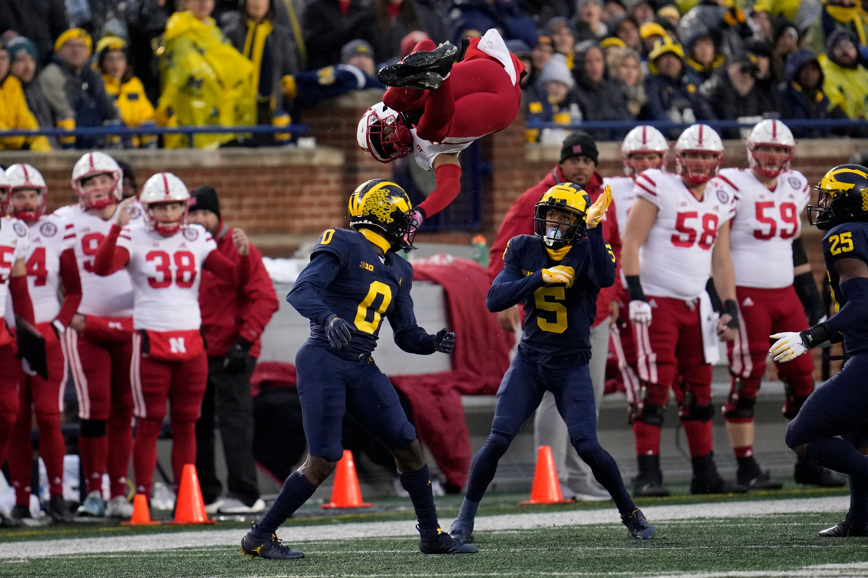 Corum runs for 162 yards No. 3 Michigan beats Nebraska 34 3 The