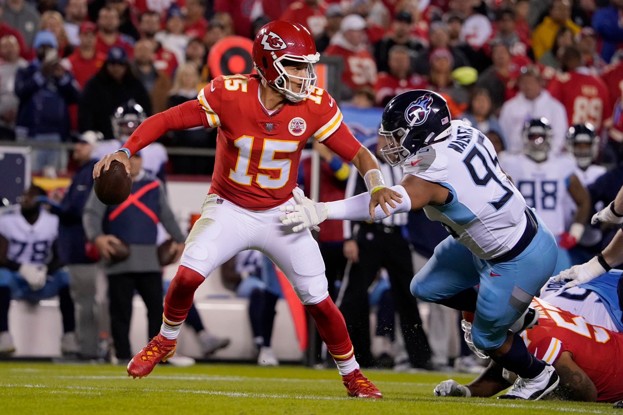 Mahomes helps Chiefs rally past Titans 20-17 in overtime - Seattle