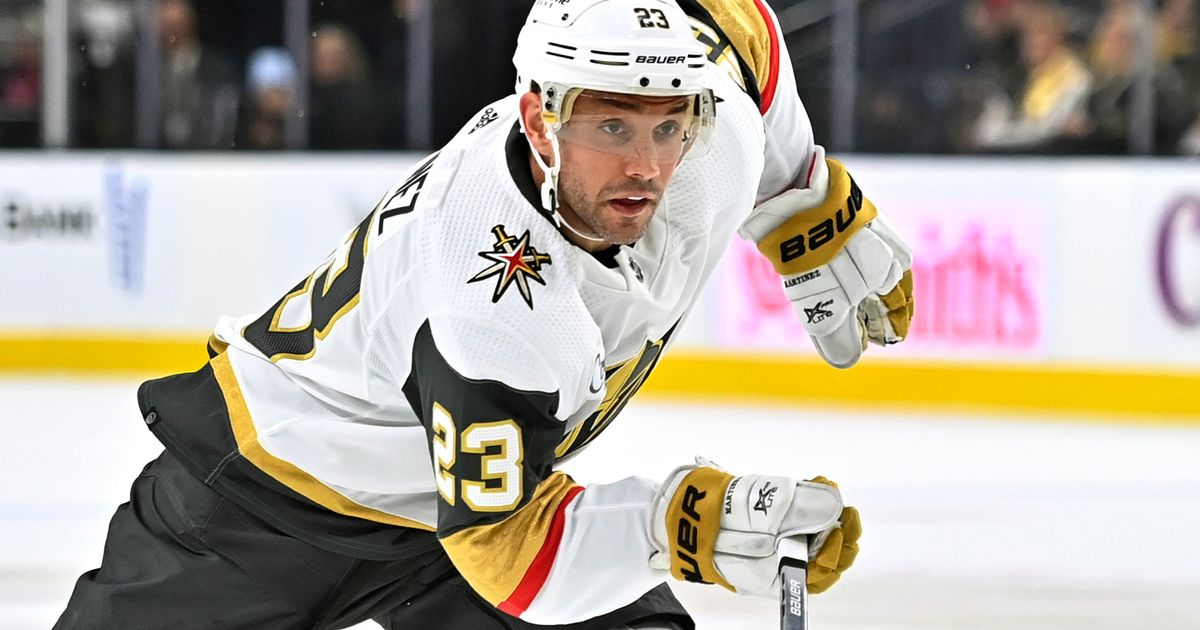 Granger] Golden Knights defenseman Alec Martinez is back practicing with  the team nearing a return. He missed more than 2 months after getting cut  in the face by a skate blade on