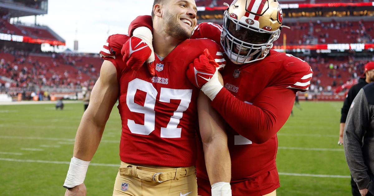 49ers 'hoping' DE Nick Bosa can play Sunday