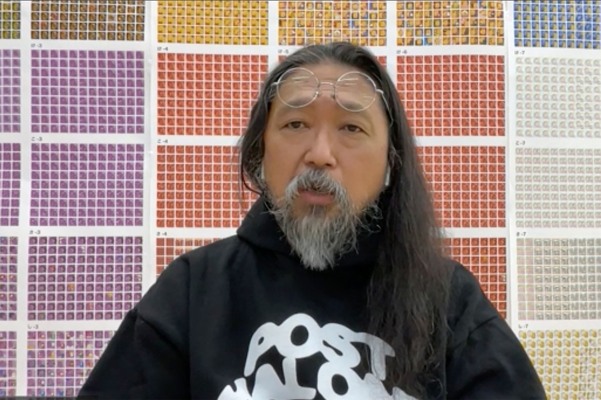 Takashi murakami self portrait in his art style