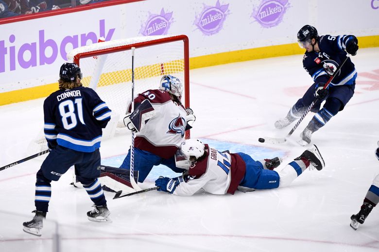 Wheeler nets hat trick, Hellebuyck and Jets blank Avs 5-0 - Seattle Sports