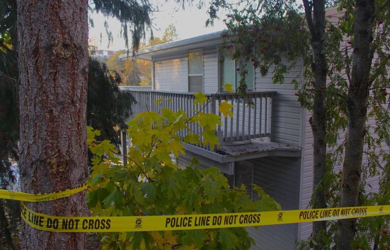 Four University of Idaho students were found dead Nov. 13 at this three-story home on King Road in Moscow, Idaho. (Angela Palermo/Idaho Statesman/TNS)