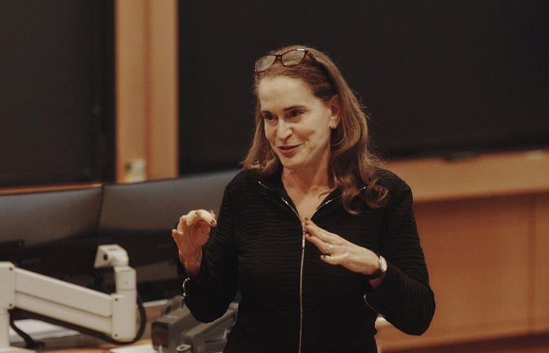 Prof. Debora Spar of Harvard Business School, who came up with her course, “Capitalism and the State” early in the pandemic, in Cambridge, Mass. on Nov. 2, 2022. The Wharton School will start offering MBA majors in diversity, equity and inclusion and in environmental, social and governance factors for business next fall. (Tony Luong/The New York Times) XNYT186 XNYT186